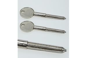 Orion Twin Pack Star Shaped Nickel Plated Security Bolt Key for Doors & Windows