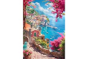 CEOVR Diamond Painting Kit Completo Paesaggio 5D Diamond Painting,Diamond Painting Adulto Città di Mare,30x40 cm Pittura Diamante,Mosaico Diamanti Painting,Painting Diamond 5D