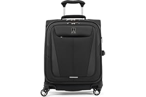 Travelpro Maxlite 5 | International Carry-On Spinner, jeden rozmiar, Czarny, Carry-on 19-Inch, Maxlite 5 Softside Rozszerzalne koło obrotowe Bagaż