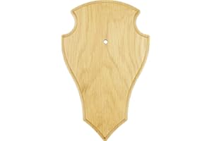 K&S WILDKAMERAS Tabla de madera de roble con inserto de pino, cartel de trofeo, claro oscuro (roble claro, 1 unidad).