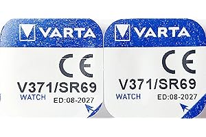 ‎VARTA VARTA 2 x srebrne baterie tlenkowe do zegarków, V371 (SR69) SR920SW 1,55 V
