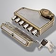 Elara Deadbolt Hexabolt 2CK Door Lock for Main Door, Deadbolt, Rim Latch Inside Opening Door Lock with 4 Reversible Brass Keys (Antique, EDL-02, Hexabolt, Ultra Key)