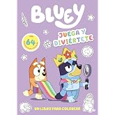 Bluey. Actividades - Juega y divi&eacute;rtete. Libro para colorear a Bluey y sus amigos (edici&oacute;n en espa&ntilde;ol): 64 dibujos f&aacute;ciles y
