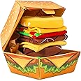 AGRIMONY Funny Burger Socks Box for Men Women Teenage Boys - Funny Gifts Novelty Fun Funky Food Cool Multipack Odd Socks Valentine Birthday Christmas Gifts Stocking Fillers