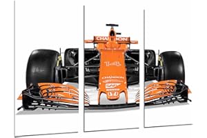 CUADROS CAMARA Tableau Moderne Photographique, Impression sur bois, McLaren Honda Formule 1, Fernando Alonso 2017, 97 x 62 cm, ref. 26572
