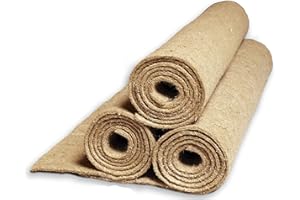 Natursache 10 Nagermatten aus Hanf, 150 x 80 x 0,5cm I Hanfmatten für Hasenstall, Kaninchenhaus, Hamsterkäfig I Bodenabdeckung für Käfige, Laufställe, Höhlen & Schlafplätze von Kleintieren & Nagern