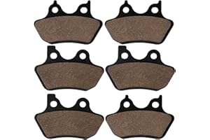 SOLLON Bremsbeläge vorne und hinten für Harley Davidson Road King, Electra Glide, Road Glide 2000-2007 Low Rider, Wide Glide 2000-2003 Super Glide Sport 2000-2005 V-Rod 2002-2005 Sportster Sport 2000-2003