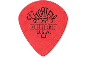 JIM DUNLOP Dunlop 472 Púas TORTEX JAZZ Suave rojas puntiagudas