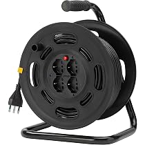 Prolunga Zenitech 3m Con Spina 16A, Cavo H05VV-F 3G1,5mm², Sicurezza Bambini E Certificazione NF (nero)