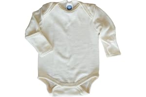 Cosilana, babybody med repskydd, 70 % ull (kbT), 30 % silke