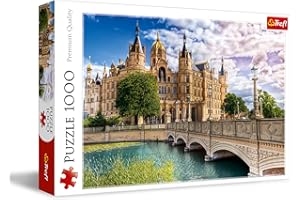 Trefl - Zamek na Wyspie - 1000 Elementów, Puzzle z Zamkiem, Widok na Zamek, Most, Zabytki, Układanka DIY, Kreatywna Rozrywka, Prezent, Zabawa, Puzzle Klasyczne dla Dorosłych i Dzieci od 12 Lat