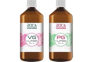 BOCA | 1L Glicerina Vegetale + 1L Glicole Propilenico | Altissima Qualità Italiana | Prodotto 100% Italiano
