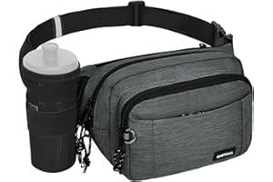 ONETOALL Sac Banane Homme Femme, Sacoche Banane Voyage à la Taille Ceinture de Course, Petit Sacs à Bandoulière Réglable Étanche pour Randonnée Running Cyclisme Ville