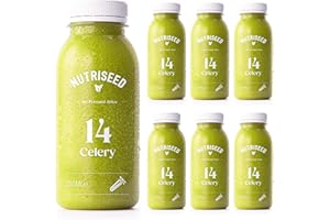 Nutriseed Celery Juice (6 x 250ml) - Cold Pressed Vegetable Juice, Flash Frozen, 100% Natural Ingredients containing Celery, Spinach & Lemon, No Added Sugar, Gluten-Free, Dairy-Free & Vegan-Friendly
