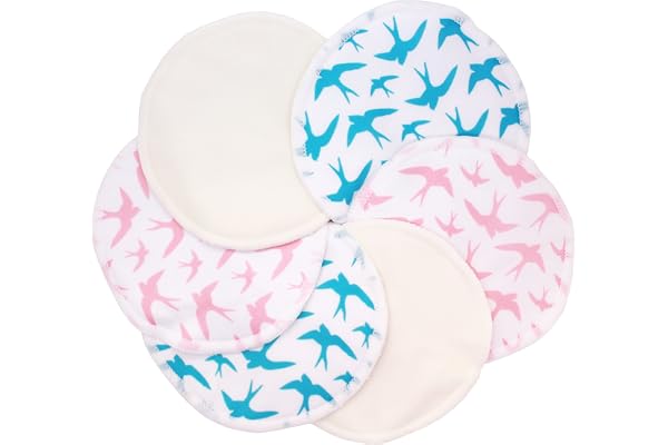 Coussinets D'allaitement Lavables Bambou x6