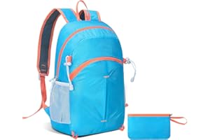 Romon Sac à Dos, Pliable Ultraléger Étanche Sac à dos Voyage Petit Packable Backpack Daypack Imperméable Randonnée Loisir Velo en Ville Homme Femme pour Trekking Sport Extérieur Camping