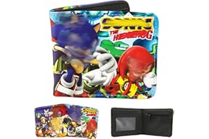 Ainvliya Kids Wallet, Son-i PU Leather Wallets Cartoon Wallet Kids Coin Purse Blue Bifold Short Wallets for Cartoon Fans Boys Girls