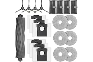 IBOPUXIU Lot de 21 Accessoires pour Robot Aspirateur Dreame L10s Pro Ultra Heat / L10s Ultra Gen 2 / X30 Ultral/Mova E30 Ultra