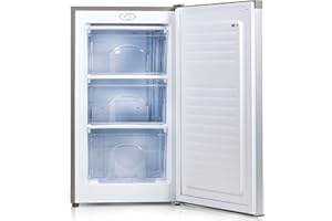 PRIMO PR149DV Congélateur Table Top - 64L - Argent - Comptoir, Réversible - Freezer