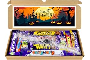 SWEETIE BOUQUETS Halloween Trick or Treat Chocolate Hamper | Letter box Chocolate Gift Selection Box | 10 Fullsize Dairy Milk Chocolate bars | Ideal Halloween Party Gifts
