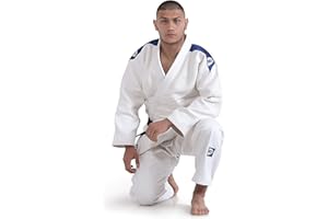 GREEN HILL JUDOGI SEMI COMPETITION ADVANCED 630g/m2 JUDO GI KIMONO BIANCO BLU