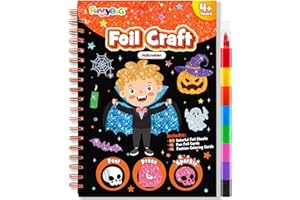FUNNYB&G Foil Art per bambini Arte e attività artigianale: giocattoli da viaggio creativi per attività fai da te, kit fai da te per bambini | regalo bambina 4 5 6 7 8 9 anni (Halloween)
