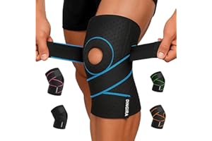 DINGIRA Kniebandage Damen & Männer – Verstellbare, atmungsaktive Bandage für Knieschmerz, Meniskus, Arthrose – Kniestütze, Knie Bandage, Knee Support, Knee Brace, Kniebandagen