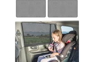 Unvtap Sonnenschutz Auto Baby 2 Stück Sonnenschutz fürs Auto Vorhang Magnetisch Sonnenschutz Vorhang Universal Auto Seitenscheibe Heckscheiben für UV-Schutz Wärmeisoliert
