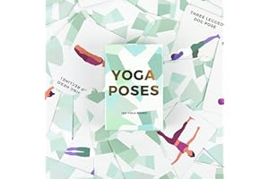 Gift Republic-100 Cartes de Pose de Yoga, GR490055, Vert