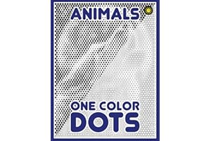 One Color DOTS: Animals: New Type of Relaxation & Stress Relief Coloring Book for Adults (One Color Relaxation, Band 4)
