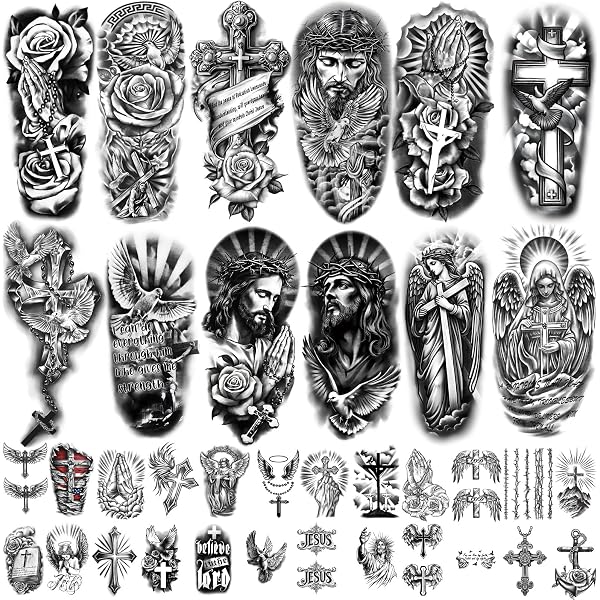 Tatouages Temporaires Tattwo.me - Durée 2 Semaines, Résistants à L'eau, Encre Végétale Certifiée UE