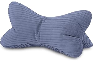 ‎MYBESTBUDDY Leseknochen Cord Grau Nackenkissen Knochenkissen Nackenrolle Lesekissen Öko-Tex 100 zertifiziert und 60°C waschbar - Kissen für Nacken, Knie oder Bauch zum Lesen oder Relaxen - 38x19x19 cm