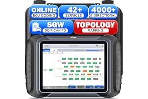 XTOOL D8S V2.0 OBD2 Auto Diagnostica Bidirezionale Diagnosi Professionale in Italiano, online Codifica, Sistema Completo, 42+ Servizi, Mappatura Topologia, V.A.G/CANFD/DoIP/FCA, 3 Anni Agg.
