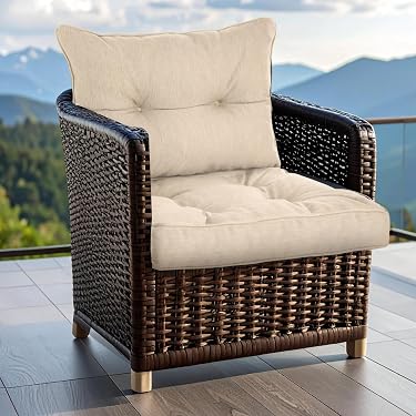 BK&MF Terrassen-Chaiselongue-Kissen – Wasserdichtes Ersatzkissen Mit Rückenlehne, Marineblau, 40x90 Cm