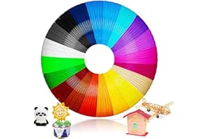 ANATI 3D stift filament 100m, 3D Druck Stift PLA Filament 1.75mm 20 Farben 3D Stift Zubehör jede Farbe 5 Meter, insgesamt 100 Meter