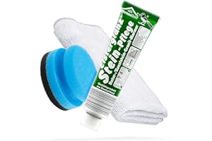 ‎DETAILMATE detailmate Politur Bundle mit 150ml XXL Tube | Elsterglanz Steinpflege Polierpaste + detailmate Premium Microfasertuch + Schwamm | Reinigt, poliert und konserviert Marmor Granit, Natur-/Kunststein
