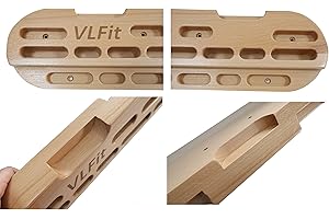 VLFit Grande planche à suspendre pour escalade, touche avec carafes, bords inclinés + vis de montage 550 x 150 x 45 mm
