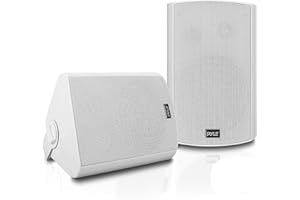 Pyle Cassa Bluetooth Impermeabile Wireless, Senza Amplificatore Necessario, Audio Surround Portatile per Casa e Feste, con Involucro