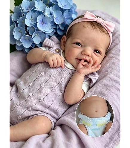 Muñeca Reborn De Silicona Cuerpo Completo De 50 Cm – Bebé Hiperrealista Con Ojos Abiertos, Articulaciones Móviles Y Accesorios (Ropa, Chupete Y Biberón)