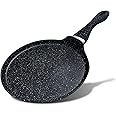 AKH HOUSEWARE Premium Non Stick Pancake Pan 28 CM | Crepe pan | Induction Gas Ceramic hob Compatible Aluminum Heavy Duty Tawa Rotti Pan (28cm)