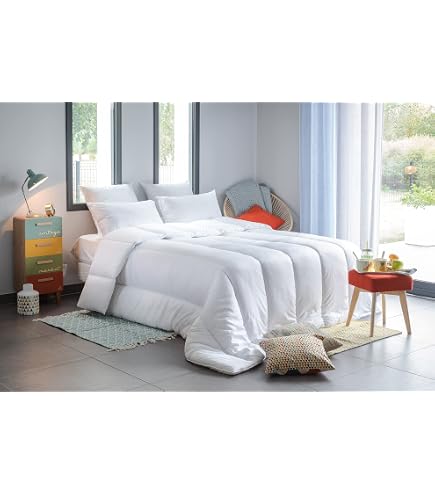 Blanrêve Piumino Sintetico Leggero Estivo – 140x200 Cm, Anti Acari E Ipoallergenico, Imbottitura Riciclata, Lavabile A 40°, Made In France