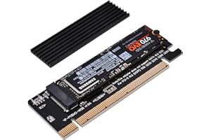 EZDIY-FAB M.2 Adaptador NVME SSD a PCI Express, Soporte PCIe x4 x8 x16 Ranura, Soporte M.2 Clave M SSD 2230 2242 2260 2280