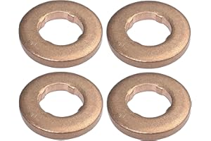 AERZETIX - C52105 - Satz von 4 Dichtungen/unterlegscheiben/O-ring zum abdichten von rohren des einspritzventils für den kraftstoff/diesel kompatibel mit OEM 13537785722 7.5x15x2mm - aus kupfer