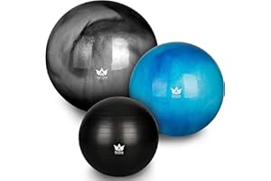 ‎ZENONE SPORTS Gymnastikball ZenBall inkl. Luftpumpe & Maßband I Premium Sitzball 45cm 55cm 65cm 75cm 85cm I Gratis E-Book & Workout-Guide I Pilates & Balance Ball für Reha, Sport, Yoga oder als Bürostuhl