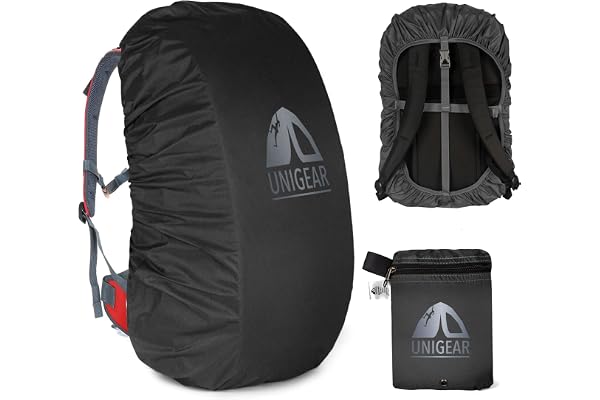 Unigear Housse de Sac à Dos Anti Pluie, 10-90L Housse de Protection Imperméable Étanche Anti-Poussière Résistant à l'abrasion Durable pour Camping, Randonnée, Voyage, Cyclisme