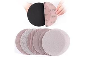 Sruhrak 150mm Mesh Sanding Discs, 30 PCS Net Sandpaper 80/120/150/180/240/400 Grits Hook and Loop Sanding Pads for Drywall Sander Efficient Dust Removal Random Orbital Sander Polishing