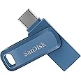 SanDisk 512GB Ultra Drive Dual Go USB Type-C Flash Drive, Blue - SDDDC3-512G-G46NB