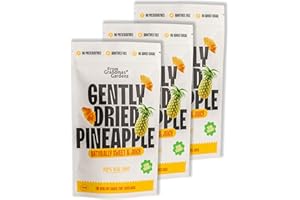 Dried Pineapple - From Grandmas Gardens | 100% Natural, No Added Sugar | Gently Dried, Sweet & Juicy | Resealable Bag for Freshness | Rich in Vitamins | GMO-Free & Preservative-Free