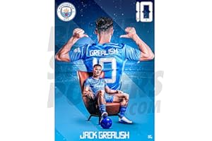 Be The Star Posters Poster Manchester City FC Grealish Signing 21/22 A3 – Produit sous licence officielle