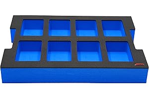 APTEX. APTEX Schaumeinlage passend für 8x Bosch Akkus 18V ProCore 5.5Ah, 8.0Ah für L-Boxx 102 G4, 136 G4, LB4